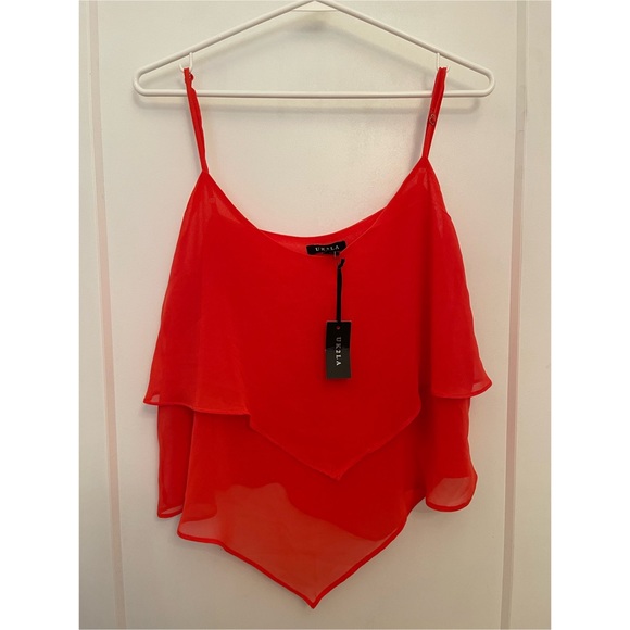 Cropped Chiffon Tank Top - Picture 1 of 1